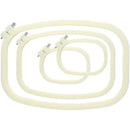 Embroidery Hoop Square Cross Stitch Hoops Ivory-White Pack of 4, Different  Z7Y5