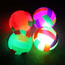 LED Volleyball Flashing Light Up Color Changing Bouncing Hedgehog Ball Dog Toys