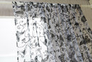 Butterfly Sheer Voile Window Treatment Curtain Drape Panel Valance Black 1Mx2M