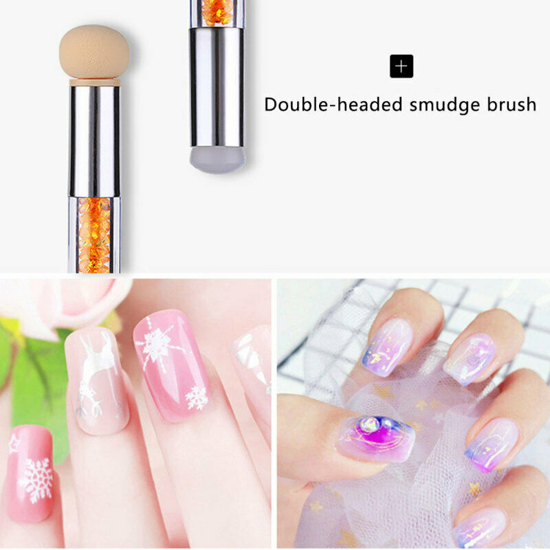 Fashion Nail Printing Art Template Pen Set Tool Anti-Overflow Glue