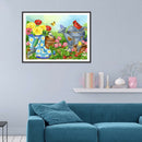 5D DIY Full Drill Diamond Painting Standing Bird Cross Stitch Mosaic (B346)