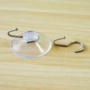10 Windows Transparent Suction Cup Suction Cup Hook Clothes Jacket Metal Ho H1S6