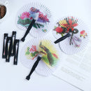 Summer Handheld Fan Chinese Folding Hand Fan Printed Paper Decorative gi FOF3C