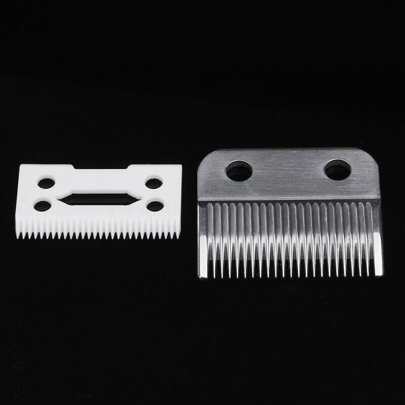 2Pc Hair Beard Replace Ceramic Blade Cutter Metal Bottom for Wahl Shear Cli K5M7