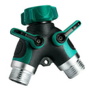 7Pcs Garden 2-Way Distributor Water Flow Y Hose Connector Nipple Gasket Ngg PIL