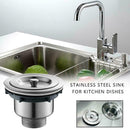 Kitchen Stainless Steel Sink Strainer Drainer Deep Basket Removable C5U2