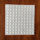 100pcs 8x2.5mm Clear Self Adhesive Rubber Feet Bumper Dots Cabinet Bumper Pads
