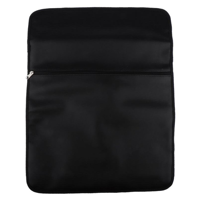 Black Leather Faraday Laptop Tablet Case Bag Signal Shield 16.1 x 15.4in
