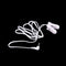 Electrode Lead Wires with 2 Ear Clips for Tens Machine Massager 2.5mm TEUS