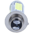 H6M PX15d COB 51 LED White Turn Signal Indicator Light Lamp Bulb 25W DC 12V
