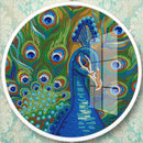 DIY Peafowl Special Shaped Diamond Painting Mural with Tassel Home Decor