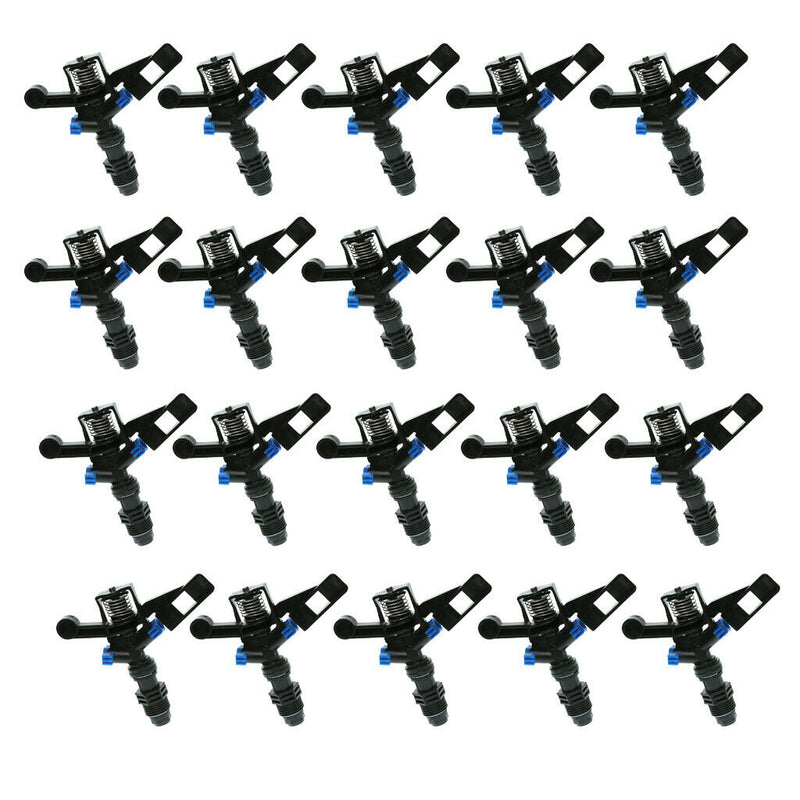 20 Pieces Outdoor Automatic Garden Water Sprinklers, 360 Degree Rotating Sprayer