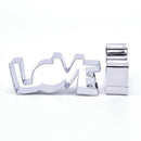 1PC Stainless Steel Cookie Cutter LOVE Letter Shape Forms For Biscuit Mold TY Ew