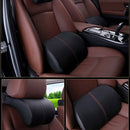 Leather Auto Car Neck Pillow Memory Foam Pillows Neck Rest Seat Headrest Cu