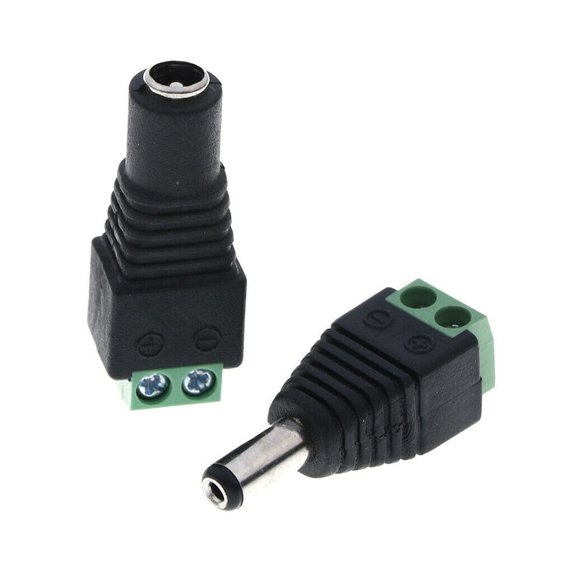 Female Male DC Power Plug Adapter for 5050 3528 5060 Single Color LED St F Kw