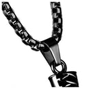 Jewelry Necklace- Chain Boxing Gloves Pendant, 55CM Adjustable - Stainless