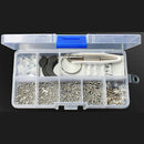 Durable Eye Glasses Repair Tool Screw Nose Pad Nut Optical Assortment Kits UK'