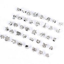 40Pc/Set Mixed Style Alloy Spacer Bead DIY Charm Bracelets Jewelry Making Gift3C
