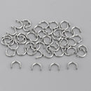 50x S + 50x L Fishing Spoons Blades Spinner Folded Clevises Tackle for Lure