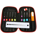 Portable Travel Crochet Hooks Sweater Sewing Needles Storage Tool Kit Bag