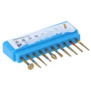 10Pcs/box Dental Diamond High Speed Burs for Polishing Smoothing Teeth   Nw