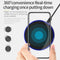 Qi Wireless Charger 3.0 10W Fast Wireless Charging USB Charger Pad Dock Metal