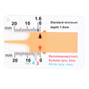 Tyre Tread Depth Gauge Car Caliper Motorcycle Caravan Trailer Wheel Measure OZ