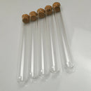 1X(50Pcs 20X150Mm 30Ml Plastic Test Tube With Cork ,Clear Wedding Favor Gif