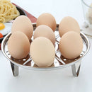 2pcs Stackable Stainless Steel Steamed Egg Rack Trivet For Egg Holder Or Eg