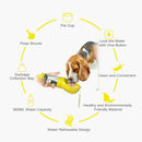 Multi-function Portable Pet Water Bottle Small Dogs Drinking Bowl (Yellow) A