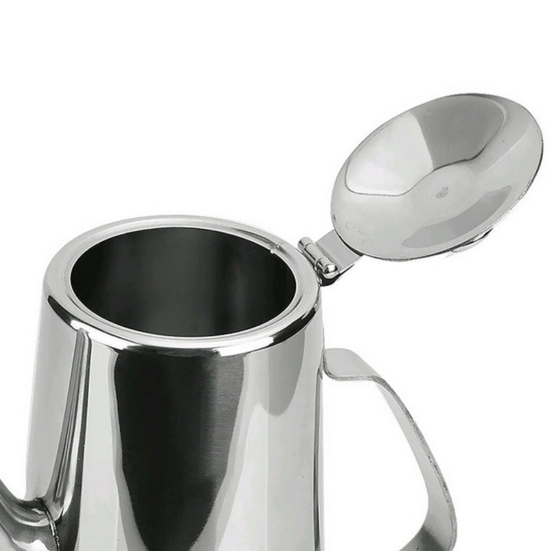 1.5L Stainless Steel Tea pot Coffee Kitchen Flip Lid Handle Teapot Jug