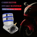 Carburetor Frosted Intake Pipe Adapter Manifold for GY6 150cc Engine Scooter
