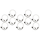 10 Pieces Novelty Black Headset Mic Microphone Toys Men Women Fancy Dress Party