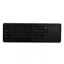 Arabic Keyboard 2.4Ghz Touchpad Usb Wireless Keyboard Black Plastic