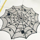 Halloween Table Runner Spider Web Lace Halloween Table Flag Table Cover Hot ZZR