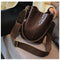 Women Large Capacity Alligator Bucket Bags Crocodile Pattern Handbag Casual I1A4