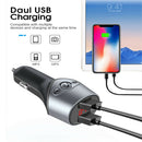 Bluetooth Music Receiver Hands-free Dual USB 5V Phone Quick Charger Adapter