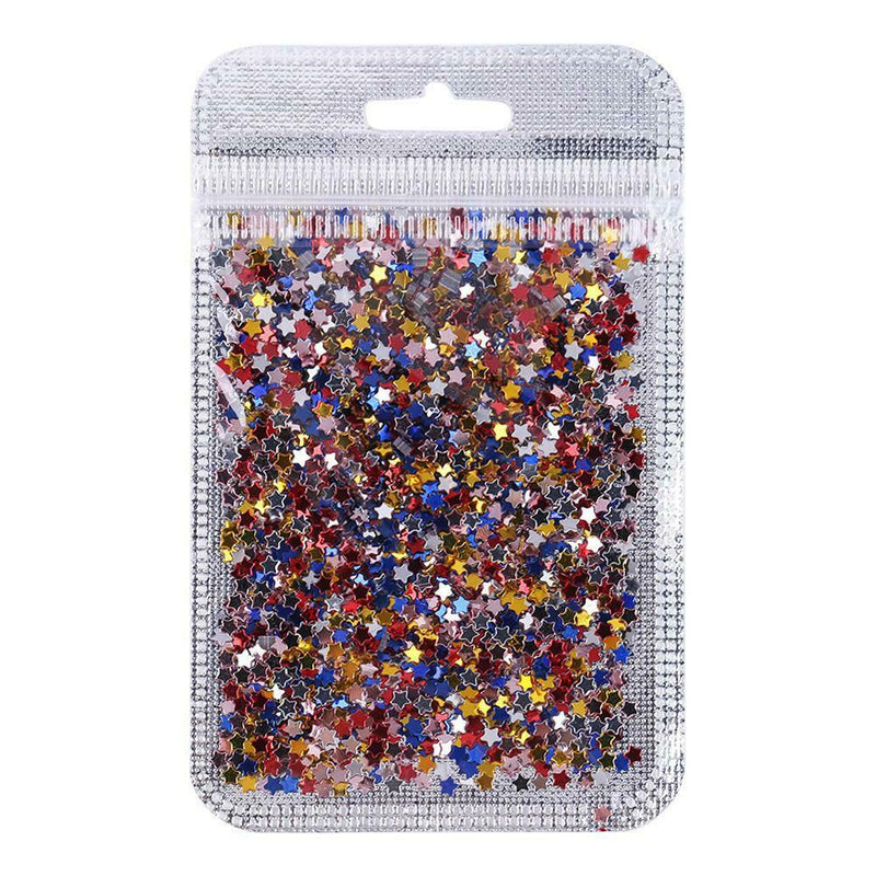 2000pcs Mini Glitter Stars Sequins DIY Nail Art Rhinestones Decorations