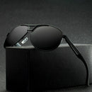 Men's Retro Polarized Metal Black Sunglasses Glasses Driving Fishing Eyewear Hot