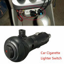 1x Black Car Accessories Lighter Socket Plug Charger Connector LED On/Off Switch