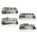 Stainless Steel Dental Instrument Tool Storage Box Sterilization Tray