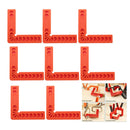 8 Packs 90 Degree Positioning Squares, Plastic Right Angle Clamps Woodworking
