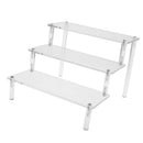 3 Ladder Tabletop Riser Display Protection Removable Rack Stand Organizer