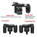 2pcs Mobile Phone Gaming Trigger Fire Button For Game Shooter Controller