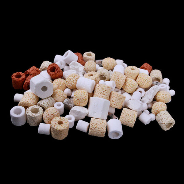 Mix 50g Aquarium Fish Tank Filter Media Activated Carbon Ceramic Biological Ball