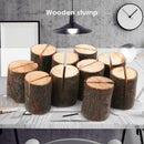 20pcs Wood Name Card Photo Clip Holder Wedding Party Home Table Decor Craft