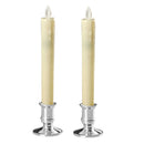 4pcs Romantic LED Flameless Swing Candles & Base Decor Restaurants, Hotels