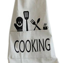 New Fashion Clothing Overalls Cotton Linen Apron The Kitchen Bakery Baked C Q4O2