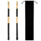 1 Pair Rods Drum Brushes Sticks Drum Stick Set for Jazz Folk Music (Black)