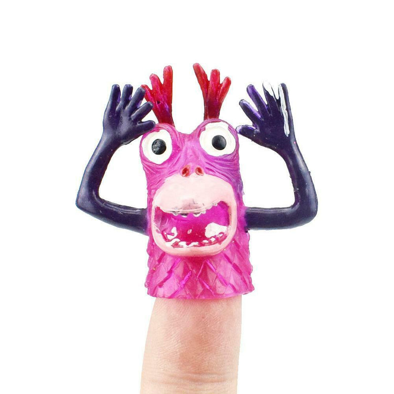 5pcs Novelty Plastic Cartoon Monsters Finger Puppet Toys Storytelling Props